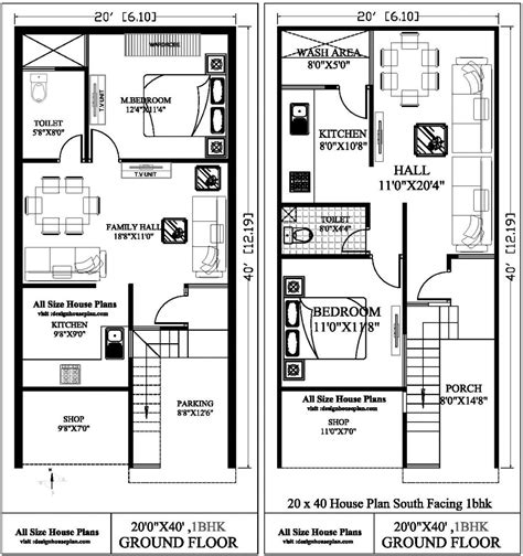 20x40 home plan.